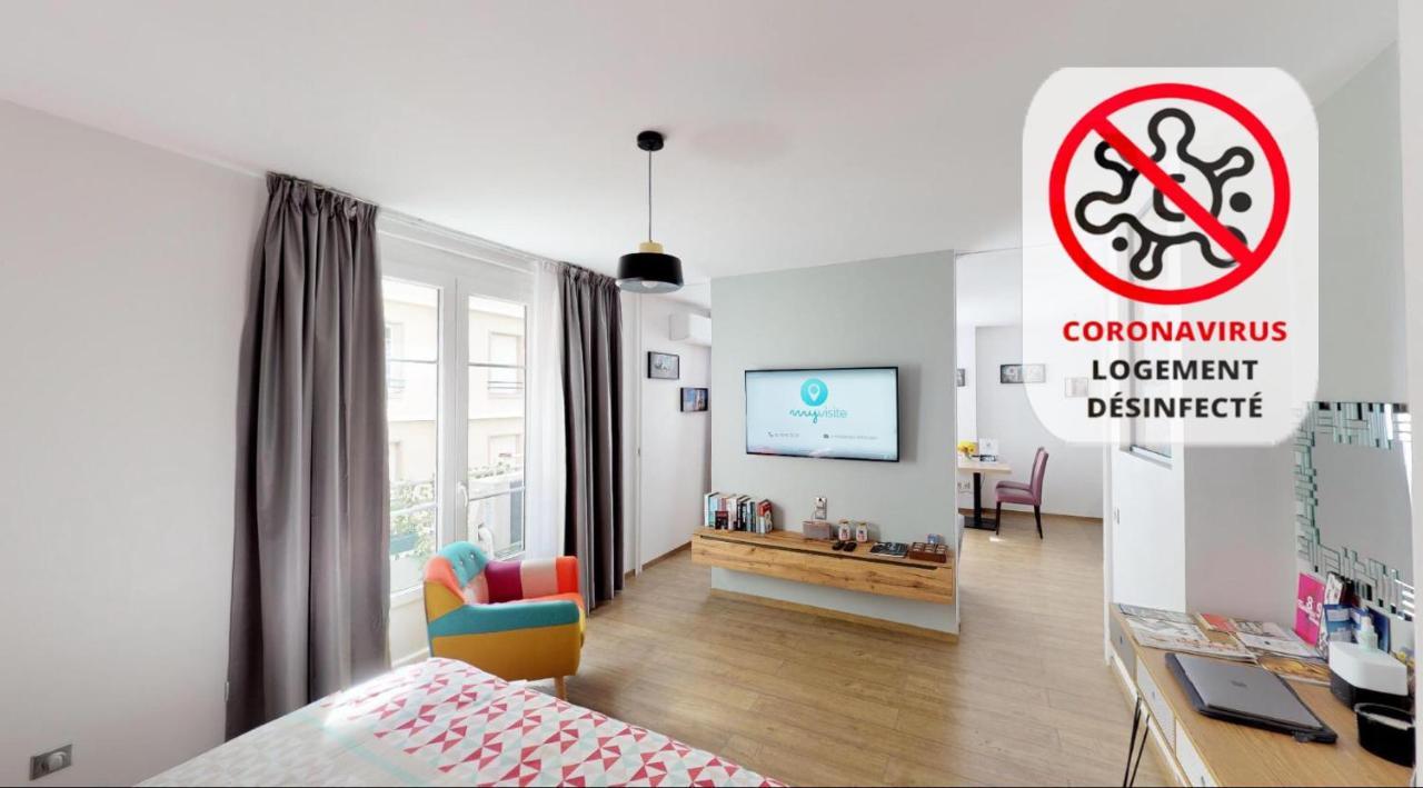 Appartement Cosy Au Coeur De Grenoble Avec Parking Gratuit Екстер'єр фото